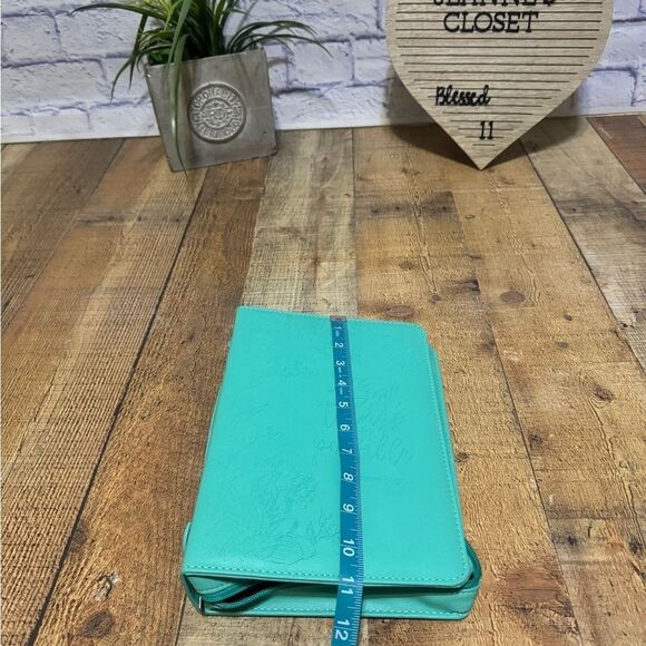 Christian Bible CoverTeal With God All Things are Possible Matt 19:26 Book Cover - Picture 3 of 10